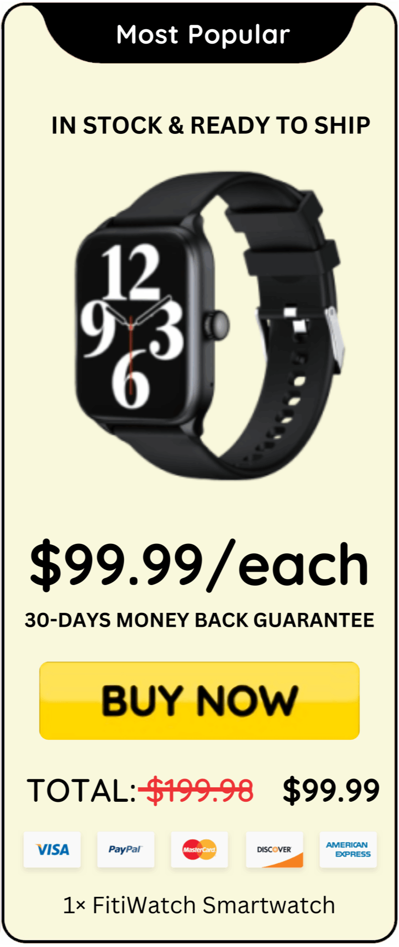 FitiWatch Smartwatch offer price 